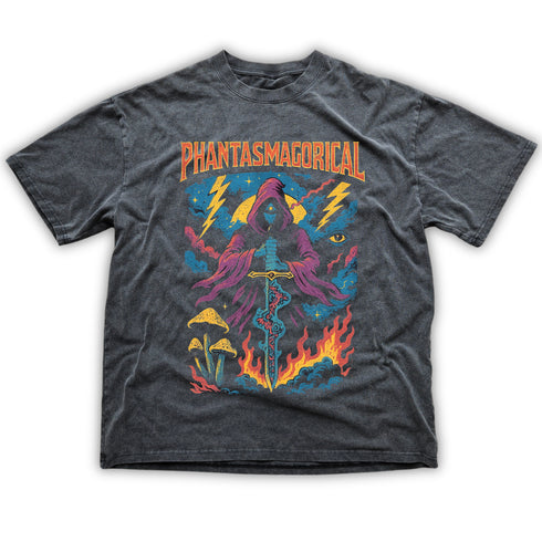 Spectral Knight - Fluffy Vintage Washed  T-Shirt - 250 GSM (NEW)